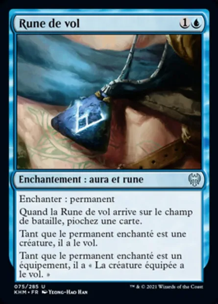 Rune de vol, carte Magic KHM 75 — extension Kaldheim