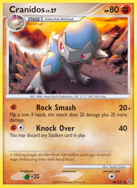 Cranidos, Pokémon card PL 46 — Platinum set