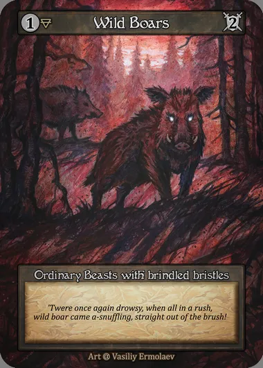 Wild Boars, Sorcery card ALP 183 — Alpha set