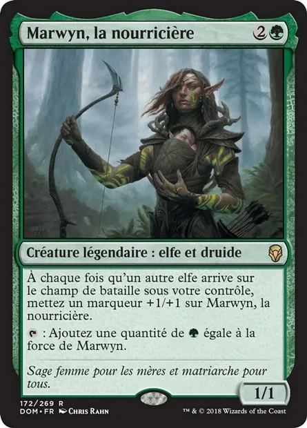 Marwyn, la nourricière, carte Magic DOM 172 — extension Dominaria