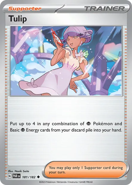 Tulip, Pokémon card PAR 181 — Paradox Rift set