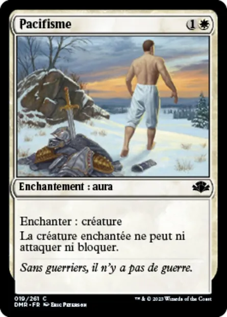 Pacifisme, carte Magic DMR 19 — extension Dominaria Remastered