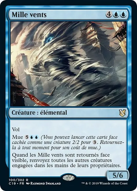 Mille vents, carte Magic C19 100 — extension Commander 2019
