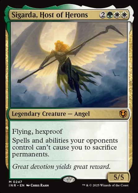 Sigarda de la Milice des hérons, carte Magic INR 247 — extension Innistrad Remastered