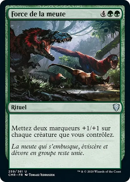 Force de la meute, carte Magic CMR 259 — extension Commander Legends