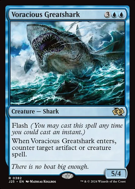 Voracious Greatshark, Magic card J25 382 — Foundations Jumpstart set