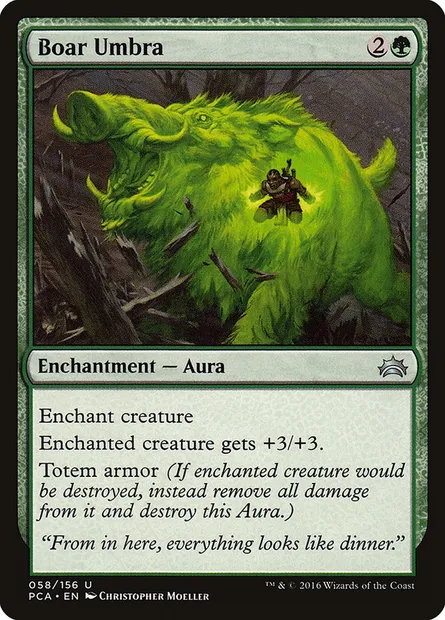 Ombre de sanglier, carte Magic PCA 58 — extension Planechase Anthology