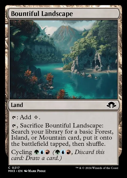 Bountiful Landscape, Magic card MH3 217 — Modern Horizons 3 set