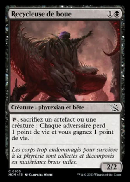 Recycleuse de boue, carte Magic MOM 100 — extension L'invasion des machines