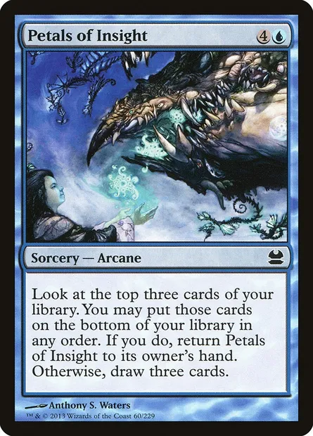 Petals of Insight, Magic card MMA 60 — Modern Masters set