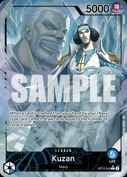Kuzan, One Piece card OP12-040 — LEGACY OF THE MASTER set