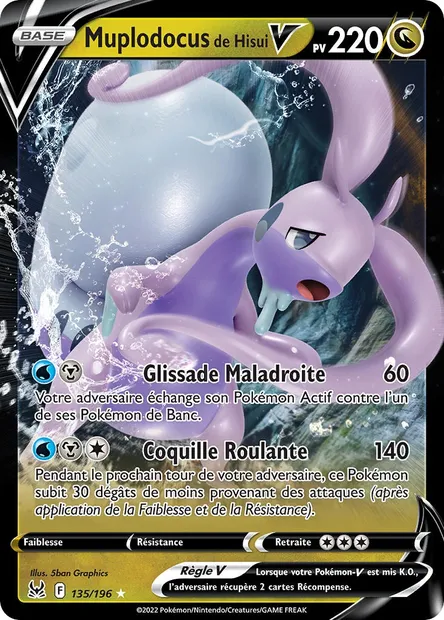 Muplodocus de Hisui V, carte Pokémon LOR 135 — extension Origine Perdue