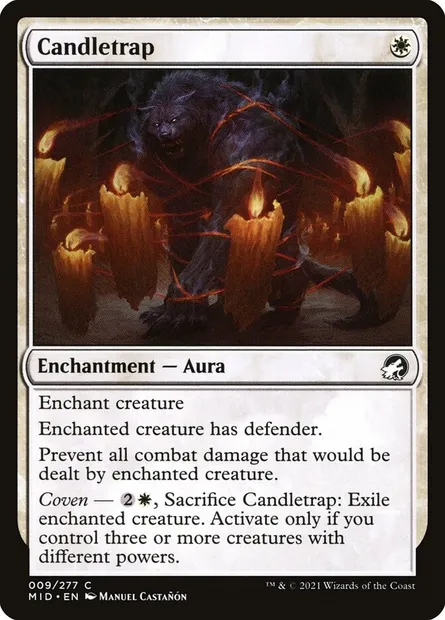 Candletrap, Magic card MID 9 — Innistrad: Midnight Hunt set