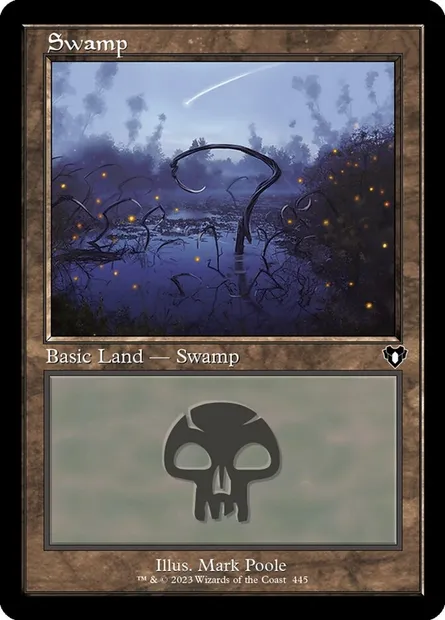 Swamp, Magic card CMM 445 — Commander Masters set
