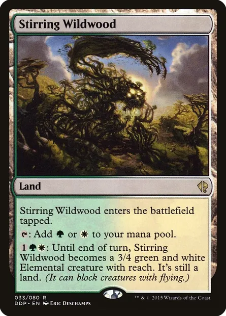 Stirring Wildwood, Magic card DDP 33 — Duel Decks: Zendikar vs. Eldrazi set