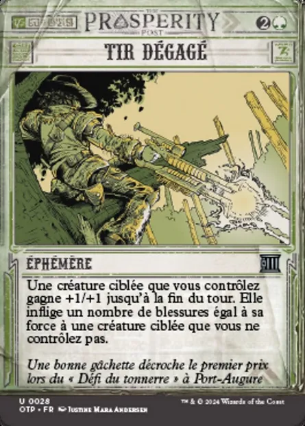 Tir dégagé, carte Magic OTP 28 — extension Breaking News