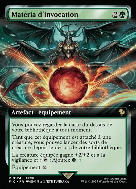 Matéria d'invocation, carte Magic FIC 124 — extension Final Fantasy Commander
