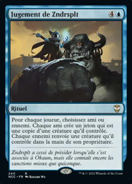 Jugement de Zndrsplt, carte Magic NCC 240 — extension New Capenna Commander