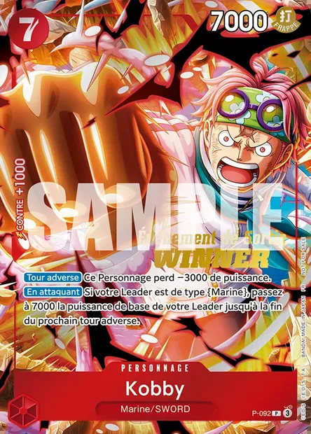 Kobby, carte One Piece P-092 — extension Carte promo
