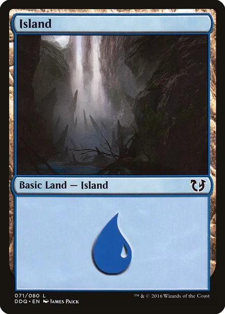 Île, carte Magic DDQ 71 — extension Duel Decks: Blessed vs. Cursed