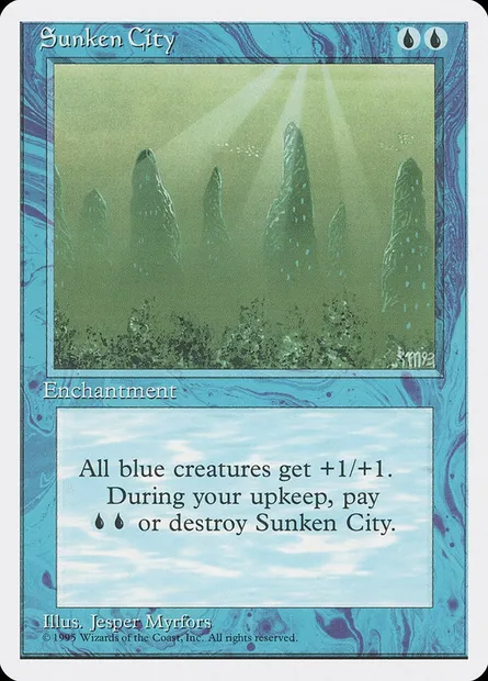 Sunken City, Magic card 4ED 106 — Fourth Edition set