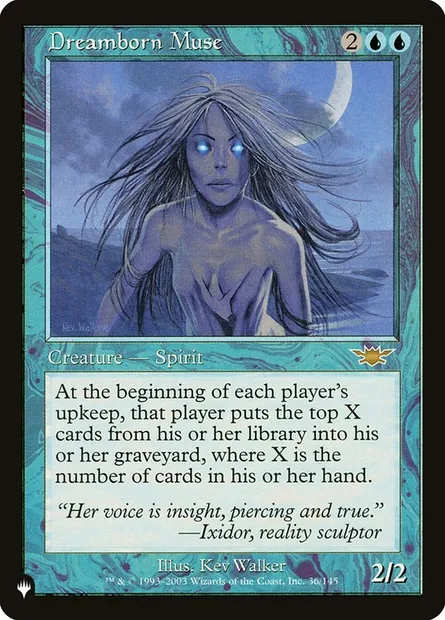 Dreamborn Muse, Magic card PLST LGN-36 — The List set