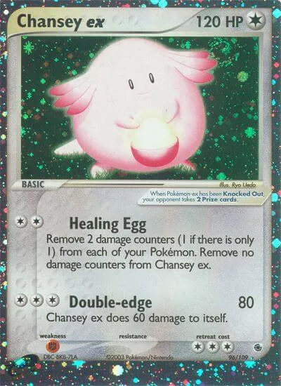 Chansey ex, Pokémon card RS 96 — Ruby & Sapphire set