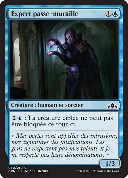 Expert passe-muraille, carte Magic GRN 50 — extension Les Guildes de Ravnica