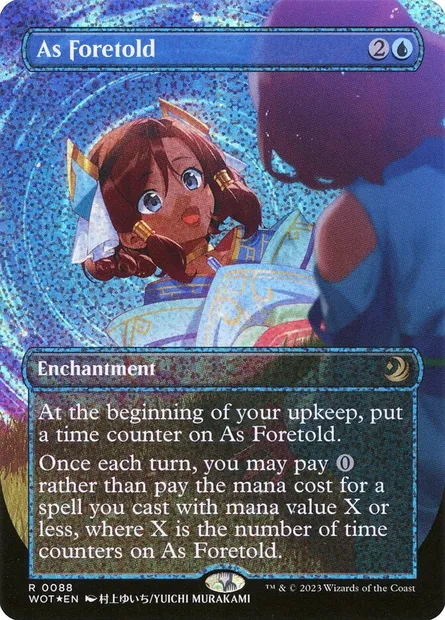 Conforme à la prédiction, carte Magic WOT 88 — extension Wilds of Eldraine: Enchanting Tales