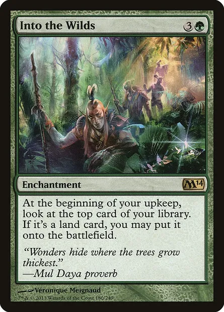Into the Wilds, Magic card M14 180 — Magic 2014 set