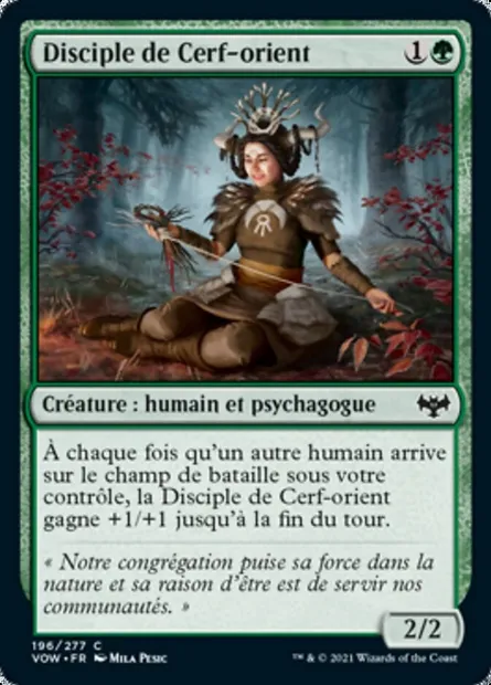 Disciple de Cerf-orient, carte Magic VOW 196 — extension Innistrad : noce écarlate