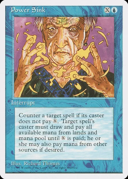 Power Sink, Magic card 4ED 93 — Fourth Edition set