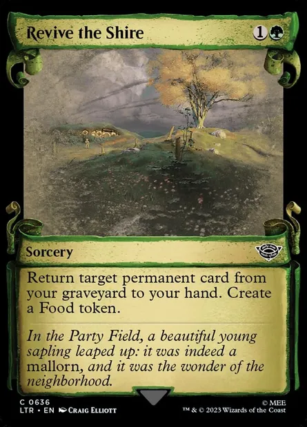 Ravivement de la Comté, carte Magic LTR 636 — extension Le Seigneur des Anneaux : chroniques de la Terre du Milieu
