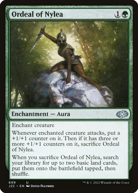 Ordeal of Nylea, Magic card J22 699 — Jumpstart 2022 set