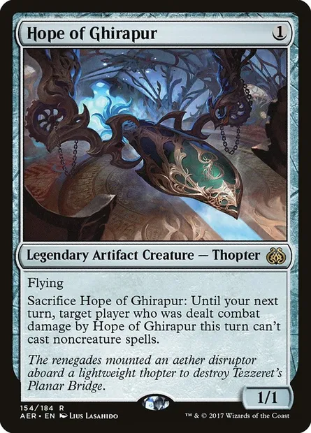 Hope of Ghirapur, Magic card AER 154 — Aether Revolt set