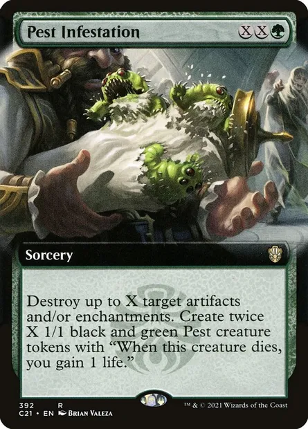 Pest Infestation, Magic card C21 392 — Commander 2021 set