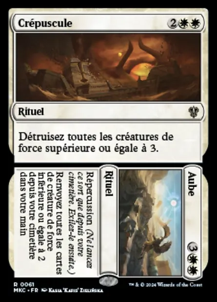 Dusk // Dawn // Dusk // Dawn, carte Magic MKC 61 — extension Murders at Karlov Manor Commander