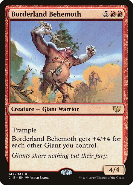 Borderland Behemoth, Magic card C15 142 — Commander 2015 set