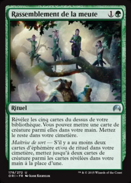 Rassemblement de la meute, carte Magic ORI 178 — extension Magic Origines