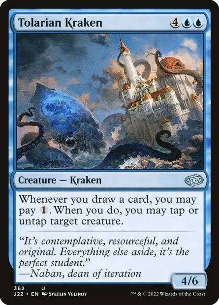 Tolarian Kraken, Magic card J22 362 — Jumpstart 2022 set