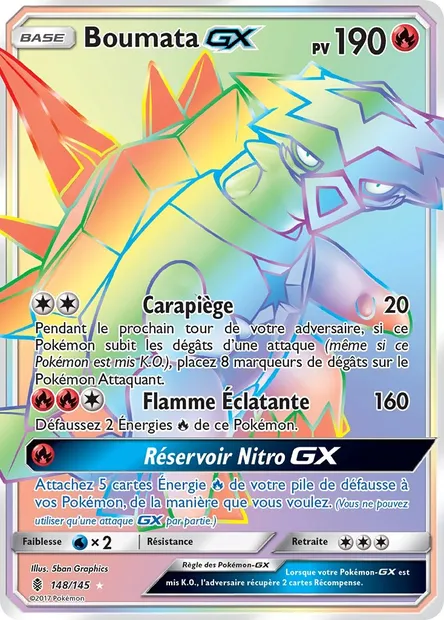 Boumata GX, carte Pokémon GRI 148 — extension Gardiens Ascendants