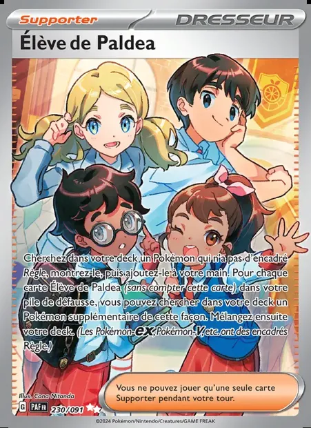Élève de Paldea, carte Pokémon PAF 230 — extension Destinées de Paldea