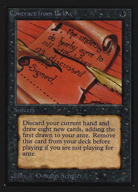 Contract from Below, Magic card CED 97 — Collectors' Edition set