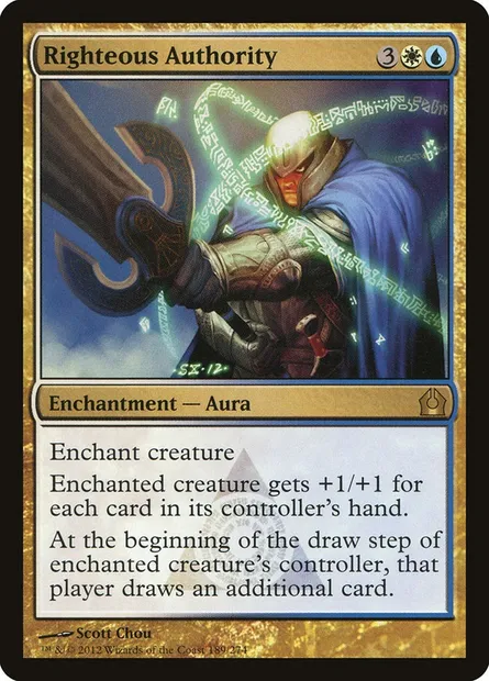Righteous Authority, Magic card RTR 189 — Return to Ravnica set