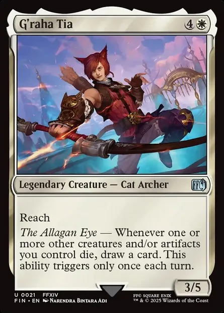 G'raha Tia, Magic card FIN 21 — Final Fantasy set