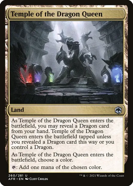 Temple of the Dragon Queen, Magic card AFR 260 — Adventures in the Forgotten Realms set