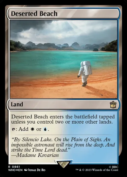 Deserted Beach, Magic card WHO 861 — Doctor Who set