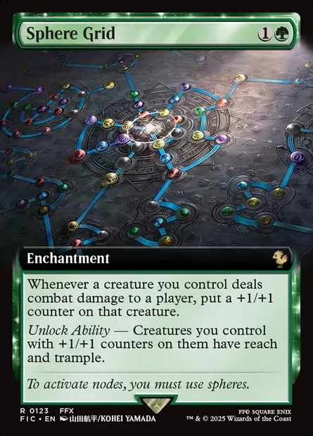 Sphere Grid, Magic card FIC 123 — Final Fantasy Commander set
