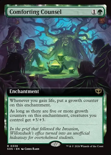 Comforting Counsel, Magic card SOS 338 — Secrets of Strixhaven set