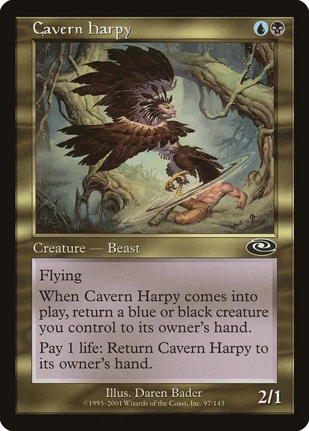 Cavern Harpy, Magic card PLS 97 — Planeshift set